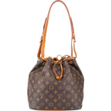 Louis Vuitton Canvas Monogram Sac Noe Petit Shoulder Bag