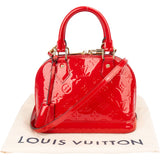 Louis Vuitton Red Vernis Monogram Alma BB Handbag