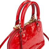 Louis Vuitton Red Vernis Monogram Alma BB Handbag