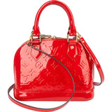 Louis Vuitton Red Vernis Monogram Alma BB Handbag