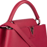 Louis Vuitton Limited Pink Taurillon Capucines MM Handbag