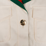 Gucci x Adidas White GG Monogram Cotton Jumpsuit (36)