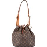 Louis Vuitton Canvas Monogram Sac Noe Petit Shoulder Bag