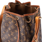 Louis Vuitton Canvas Monogram Sac Noe Petit Shoulder Bag