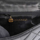 Chanel Quilted Lambskin 24K Gold Single Flap Crossbody Bag