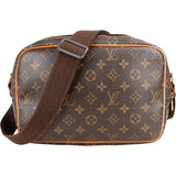Louis Vuitton Canvas Monogram Reporter PM Crossbody Bag