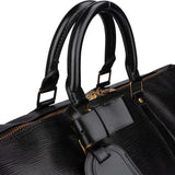 Louis Vuitton Noir Epi Leather Keepall 45