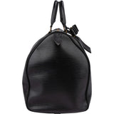 Louis Vuitton Noir Epi Leather Keepall 45