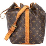 Louis Vuitton Canvas Monogram Sac Noe Petit Shoulder Bag