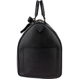 Louis Vuitton Noir Epi Leather Keepall 45