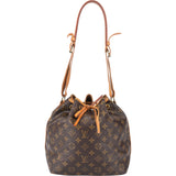 Louis Vuitton Canvas Monogram Sac Noe Petit Shoulder Bag