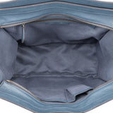 Celine Blue Leather Luggage Handbag