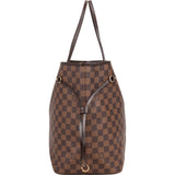 Louis Vuitton Damier Ebene Monogram Neverfull GM Shopper Handbag