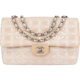 Chanel Travel Line Monogram Single Flap Crossbody Bag