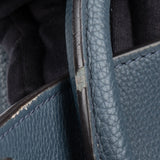 Celine Blue Leather Luggage Handbag