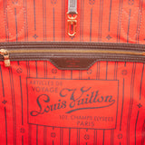 Louis Vuitton Damier Ebene Monogram Neverfull GM Shopper Handbag