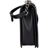 Chanel Quilted Lambskin Large Boy Single Flap Crossbody Bag