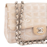 Chanel Travel Line Monogram Single Flap Crossbody Bag