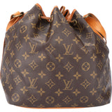 Louis Vuitton Canvas Monogram Sac Noe Petit Shoulder Bag