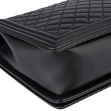 Chanel Quilted Lambskin Large Boy Single Flap Crossbody Bag