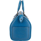 Louis Vuitton Bleu Epi Leather Speedy 25 Handbag