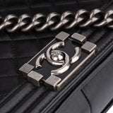 Chanel Quilted Lambskin Large Boy Single Flap Crossbody Bag