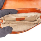 Gucci Brown Leather GG Buckle Mini Shoulder Bag