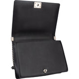 Chanel Quilted Lambskin Large Boy Single Flap Crossbody Bag