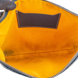 Goyard Bleu Goyardine Monogram Senat PM Clutch