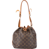 Louis Vuitton Canvas Monogram Sac Noe Petit Shoulder Bag