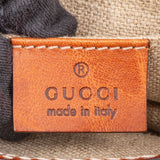 Gucci Brown Leather GG Buckle Mini Shoulder Bag