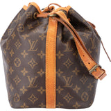 Louis Vuitton Canvas Monogram Sac Noe Petit Shoulder Bag