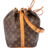 Louis Vuitton Canvas Monogram Sac Noe Petit Shoulder Bag