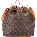 Louis Vuitton Canvas Monogram Sac Noe Petit Shoulder Bag