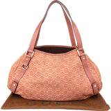 Gucci Pink Suede Monogram Abbey Handbag