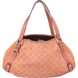 Gucci Pink Suede Monogram Abbey Handbag