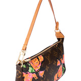 Louis Vuitton Roses Canvas Mongram Pochette Accessoire Handbag