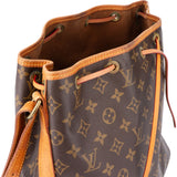 Louis Vuitton Canvas Monogram Sac Noe Petit Shoulder Bag