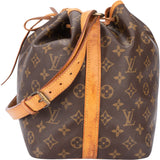 Louis Vuitton Canvas Monogram Sac Noe Petit Shoulder Bag