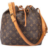 Louis Vuitton Canvas Monogram Sac Noe Petit Shoulder Bag