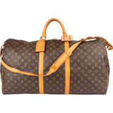 Louis Vuitton Canvas Monogram Keepall 60 Bandouliere