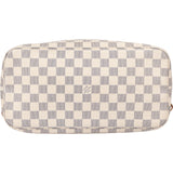 Louis Vuitton Damier Azur Monogram Neverfull MM Shopper Handbag