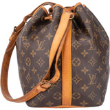 Louis Vuitton Canvas Monogram Sac Noe Petit Shoulder Bag