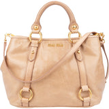 Miu Miu Classic Leather City Handbag