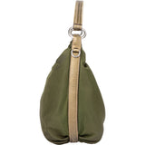 Prada Green Nylon Triangle Hobo Bag