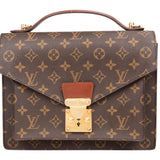 Louis Vuitton Canvas Monogram Monceau Handbag