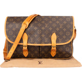 Louis Vuitton Canvas Monogram Gibeciere Crossbody Bag