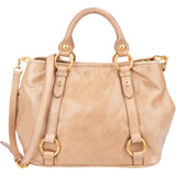 Miu Miu Classic Leather City Handbag