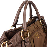 Prada Quilted Nylon Triangle Handbag