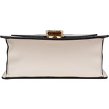 Gucci White Leather Sylvie Crossbody Bag